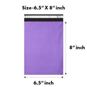 6.5X8 inches Secure Temper Proof Purple Courier Bag Without POD