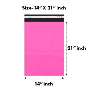 14X21 inches Secure Temper Proof Pink Courier Bag Without POD