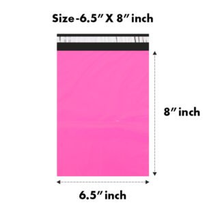 6.5X8 inches Secure Temper Proof Pink Courier Bag Without POD