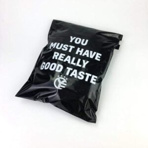 Custom Printed Black Courier Covers - 60 Micron