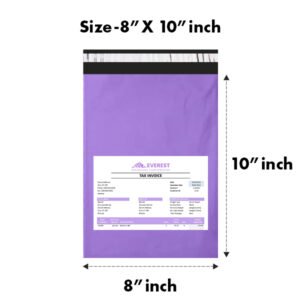 8X10 inches Secure Temper Proof Purple Courier Bag With POD