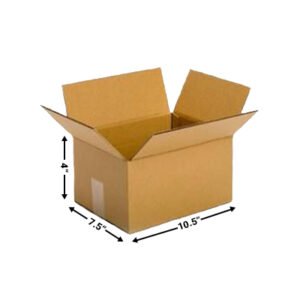 10.5X7.5X4 Inches - 3 PLY - Corrugated Boxes