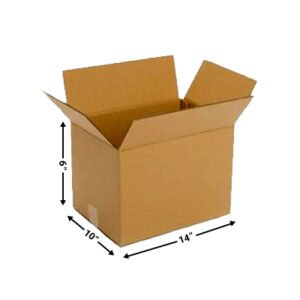 14X10X6 Inches - 3 PLY - Corrugated Boxes