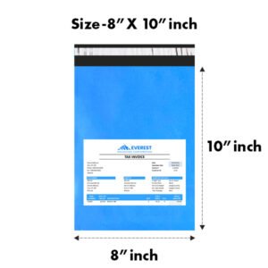 8X10 inches Secure Temper Proof Blue Courier Bag With POD