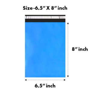 6.5X8 inches Secure Temper Proof Blue Courier Bag Without POD