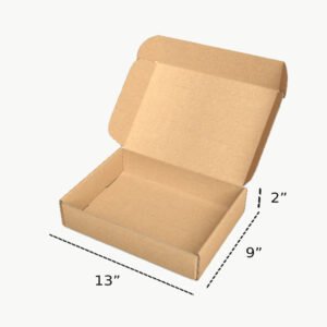 13x9x2 inch Brown Tuck in Mailer Boxes - 3 ply