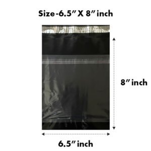 6.5x8 inch Black Tamper Proof Courier Covers With Pocket