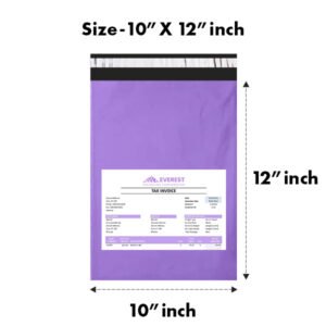 10X12 inches Secure Temper Proof Purple Courier Bag With POD