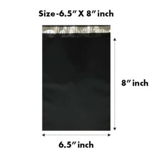 6.5x8 inch Black Tamper Proof Courier Covers Without Pocket