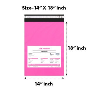 14X18 inches Secure Temper Proof Pink Courier Bag With POD