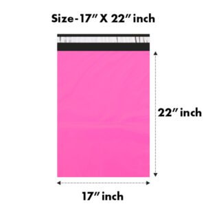 17X22 inches Secure Temper Proof Pink Courier Bag Without POD