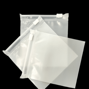 4 x 4 inch Plain Frosted Zipper Bags