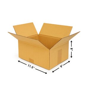 11.5X9X8 Inches - 3 PLY - Corrugated Boxes