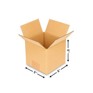 5X5X5 Inches - 3 PLY - Corrugated Boxes